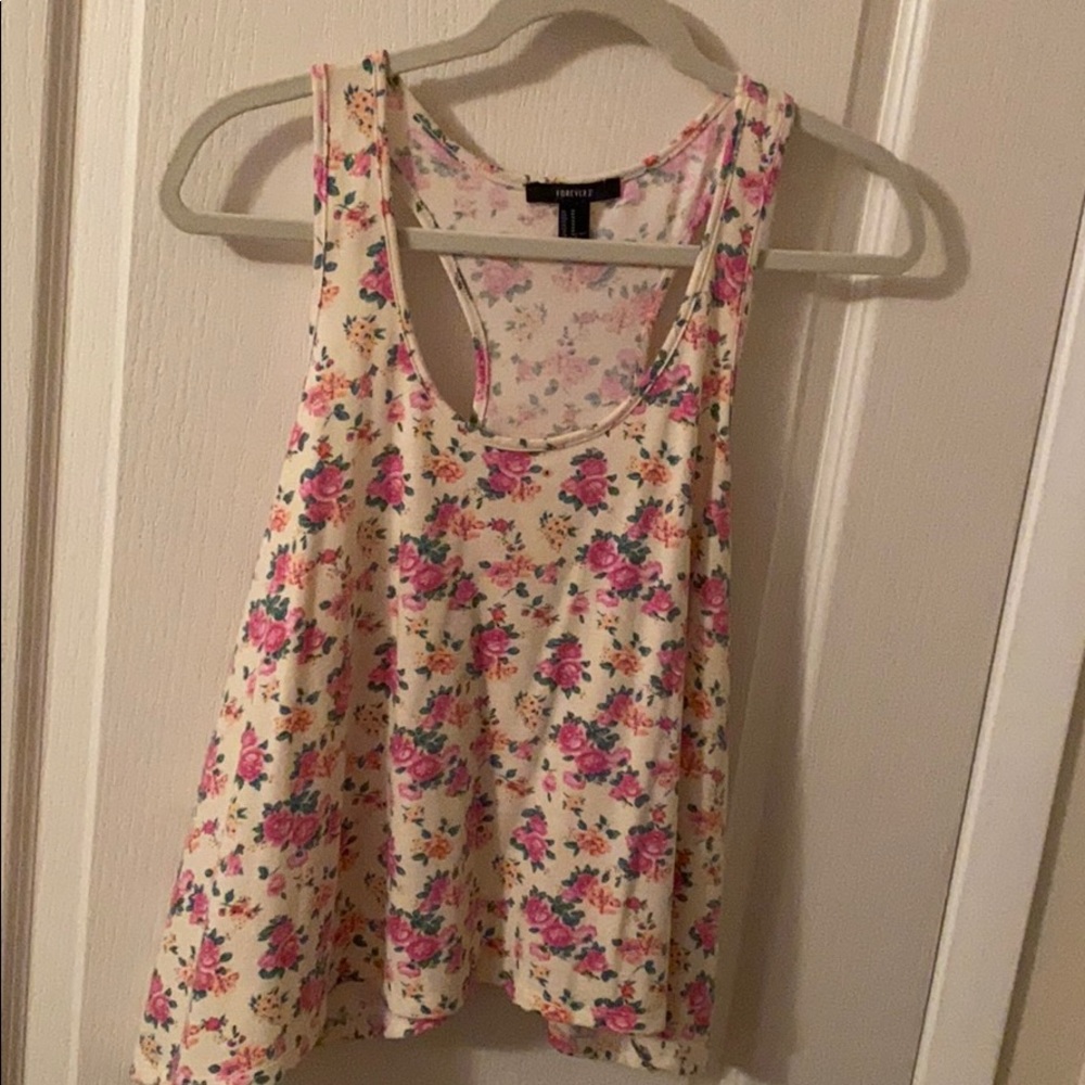 Forever 21 floral tank!
